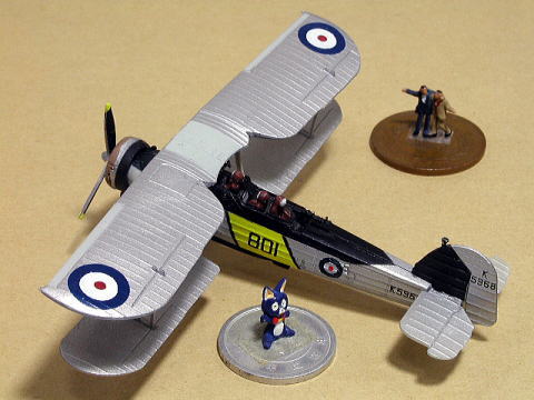 BANDAI エフトイズ 複葉機コレクション 1/144 ソードフィッシュ イギリス海軍 第823航空隊 01A 雷撃機 ビスマルク追撃戦 BIPPLANE F-toys