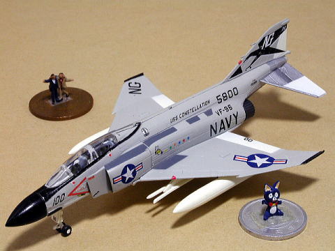 ドラゴン エフトイズ 艦載機コレクション 1/144 F-4J ファントムⅡ 2A VF-96 空母コンステレーション搭載機 1972年 アメリカ海軍 F-toys